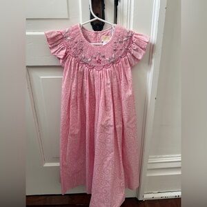 Petit Ami Pink Smocked Dress